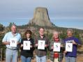 At the base of Devils Tower, WY