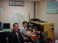 Tom KC8YAK and Andrew KE7ESD, working the sweeps from W8SH, Michigan State University.