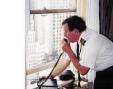 Pete, N6ZE/R, operated from a 27th floor hotel room loated just 2 blocks west of Times Square, NYC, (FN-30)to make a few QSOs just after the beginning of the June VHF QSO Party. 2 watts and a 1/4 wave whip radios were used on both 6 &amp; 2 meters. (Bruce Cowee photos)