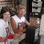 Melissa (N5KK) and Connie (K5CM) operating 20 meter cw on Sunday morning (Daughter and Father)