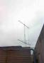 Here is the stacked array that Bruce, N0KIS built from old television antennas which saved the day for us on 2m.....The 6m beam is in the background....