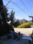 My radio setup at the ski lift pole at the top of Thunder Mountain. The back groundback is Mt Baldy (10000+ft)
