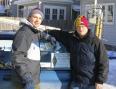 KC8HZM (myself, Marten) on the left and KC8HZQ (Jeff) on the right.  The Über Operators.