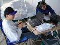 Here is Jason (W6SN) and Nick (W6GNU) at the operating position