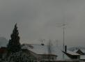 You see my 70 feet steel tower and the 6 Element YAGI
looking direction USA during this ARRL International
DX Contest 2004. We got snow and ice tonight and I
think this is a good RF earth for the antenna as well.
<p></p>