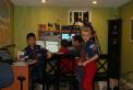 Scouts work the airwaves in N3ALN's shack