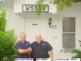 Major Owens with the Port Arthur (TX) Police Department and Mike-N5KBW at our Field Day radio room. Major Owens is an Emergency Management official for the City of Port Arthur, Texas.