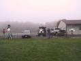 The Rochester crew set up in FN12hr, waiting for the fog to lift.  Rigs L to R: W2DYY, K2DH, K0SM/2, N2EZS.