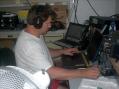 David (K3LP) sending/receiving cw during the contest as FS5UQ