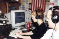 Rebecca, KB0VVT, running a frequency at 28 wpm during the ARRL 2002 CW Sweepstakes.  How many 14 year old YLs can do that during SS?  Dad, KG0US, listens to activity on another band.