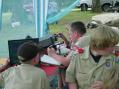 Troop 2001 From Branson MO.  Operating the radio, run the mic and log with the computer! 