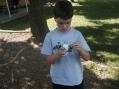 WO8VET putting together the 2m dipole.