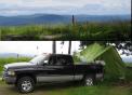 This is our setup on top of Hogback Mountain in VT.