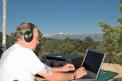 N5ET operating K7A (3E NV) at 6,500 feet in the Virginia Range, overlooking the Sierra Nevada Mountains.