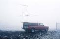 Stuck in the fog and ice on Saturday.
