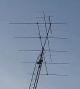 The top antenna on my tower is a Cushcraft A449-11S for 70cm. 
The next one is a Cushcraft 148-10S I used for the contest but is in need or serious re-tuning to get down in the lower portion of 2 meters. 
The bottom is a Cushcraft A50-5S for 6 meters, and when I get the 2 meter beam re-tuned I shouldn't have to climb the tower for a few more years, I hope.