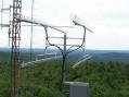 The auxilliary Microwave setup was a 903, 1.2, 2.3, and 3.4 GHz looper all mounted on a short tower with no preamps and a short run of big coax into the shack. We hoped to use this to work a few locals while the big array was "busy"