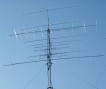 THe VHF/UHF/SHF array.  For perspective, the 6M antennas have 50'-6" booms.