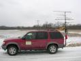 In the middle of nowhere EM59 in the snow!