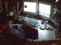 Paul, KC8SQC, operating during the last hours of the contest.