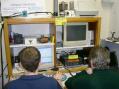 Our equipment (notice the 80m Neophyte receiver on the top shelf)
