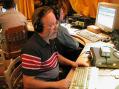 L-R: SM5HJZ, SM0IHR and SM5DJZ enjoying M/M-operation from 8S5X@SM5HJZ.