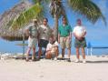 PJ2T Team: W0NB, WA9S, W0CG (kneeling), W8TK, W9EFL. 