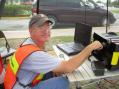 Ken K1KEY working 40 meters from his 'tent' at Sun City Center