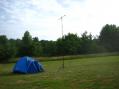 My FD Setup. Buddipole in 80m Configuration (look close and you can see the dipole wires)