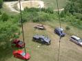 Unloading and getting set up on Saturday morning. Here's the view from the tower!