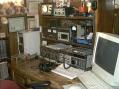 My station prior to the contest.  This was the "calm before the storm" photo!
