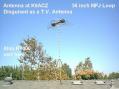 K6ACZ Antenna Farm (MFJ Loop and R-7000 vert)