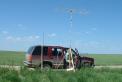 KI0SK/R operating in DN81 with N0BAF's home built six meter Moxon.