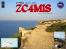The cliffs of Cyprus and the Mediterranean Sea make for an impressive QSL
