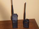My first and latest handheld transceivers. Look for KB0H-7 on APRS.