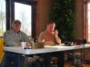 David Hayden, W4WHK, and Roman Rusinek, KE6YCW, help provide communications support in the aftermath of the EF1 and EF4 tornados in Clark County. [Photo courtesy of Jeffrey Brady, N9WSV]