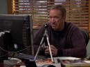 Make Baxter, KA0XTT -- played by Tim Allen -- records his video blog. Notice the tripod is on top of the 2012 ARRL Handbook, next to a stack of QSTs. Last Man Standing airs on Tuesday nights at 8 PM (Eastern) on ABC. [Screengrab courtesy of ABC]