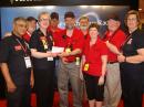 The Dayton Amateur Radio Association (DARA) sponsors the yearly Hamvention. As part of their outreach, they in turn help sponsor the ARRL Teachers Institute on Wireless Technology. DARA presented a $25,000 check to ARRL President Kay Craigie, N3KN (third from left) to be used for the TI program.  [S. Khrystyne Keane, K1SFA, Photo]