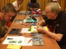 ARRL Lab Engineer Mike Gruber, W1MG (right) helps a ham build one of the four kits offered at the ARRL EXPO. [S. Khrystyne Keane, K1SFA, Photo]