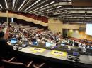 Each Agenda Item must have two readings in the Plenary before it becomes official. This is the view of the Plenary from the perspective of the IARU delegation. [George Petersen, PA5G, Photo]