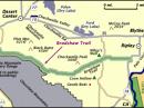 Between 1862 and 1877, the 65 mile Bradshaw Trail was used to haul miners and other passengers to the gold fields at La Paz. Now it is a popular destination for hikers, off-road and four-wheel driving. [Map courtesy of the US Department of the Interior, Bureau of Land Management]