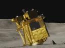 Een weergave van de Smart Lander for Investigating Moon (SLIM) op het maanoppervlak. [Japan Aerospace Exploration Agency, afbeelding]