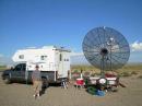 Paul Perryman, WA5WCP/5, has agreed to pull his portable EME system -- complete with 12 ft (3.7M) parabolic dish -- to the 14th International EME Conference. Perryman has capability on 1296 MHz and 2304 MHz, giving attendees an opportunity to hear EME signals on the higher bands. [Photo courtesy of NTMS]