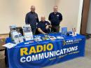 The ARRL table at Winterfest. (L to R) ARRL Midwest Division Vice Director Dave Propper, K2DP; Section Manager of the ARRL Illinois Section Thomas Beebe, W9RY; and ARRL Director of Emergency Management Josh Johnston, KE5MHV.