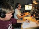 Here I am, frantically trying to copy CW as Ward Silver, N0AX, operates the CQWW CW Contest.