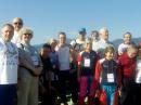 Team USA members and officials are relaxing and sightseeing on the way to the Model Event on September 14. Back row: Dick Arnett, WB4SUV; Harley Leach, KI7XF; Karla Leach, KC7BLA; George Neal, KF6YKN; Alla Mezhevaya; Vadim Afonkin, KB1RLI; Jerry Boyd, WB8WFK; Bob Cooley, KF6VSE; Dennis Schwendtner, WB6OBB, and Jay Hennigan, WB6RDV. Front row: Ruth Bromer, WB4QZG; Lori Huberman; Marvin Johnston, KE6HTS, and Kuon Hunt, KB7WRG. Competitors not pictured: Dale Hunt, WB6BYU; Jen Harker, W5JEN, and Ken Harker, WB5R. [Marvin Johnston, KE6HTS, Photo]