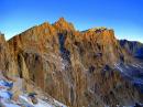 Mt Whitney at 14,491 feet is equally spectacular.