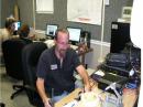 At the Harrison County (Mississippi) Emergency Operations Center, Travis Wade, K5QJ, helped to provide communications support during Tropical Storm Ida. [Tom Hammack, W4WLF, Photo]