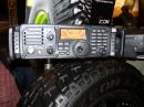 The ICOM IC_7200, the only new transceiver to debut at the 2008 Dayton Hamvention. [Joel Hallas, W1ZR, Photo]