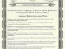 The governor of Michigan has proclaimed the week of June 23 as Amateur Radio Awareness Week in that state.
